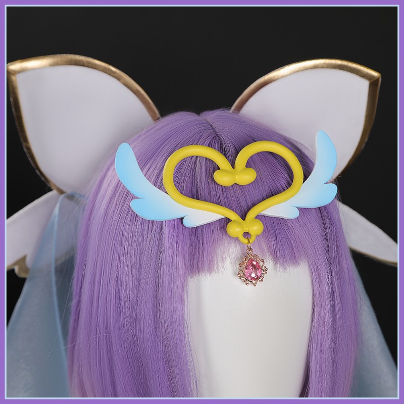 Star Detective Precure Pretty White Cure Arcana Cosplay Costume The White Light That shines upon truth White Luluka Moria Meitantei Pretty Cure Outfit Cosonsen Custom Made