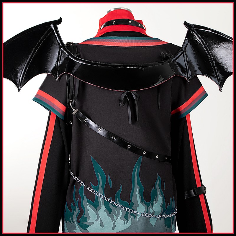 NIjisanji Youtuber Vtuber Saegusa Akina Devilish Nightmare Goods Cosplay Costume Wing Outfit Cosonsen Custom Size