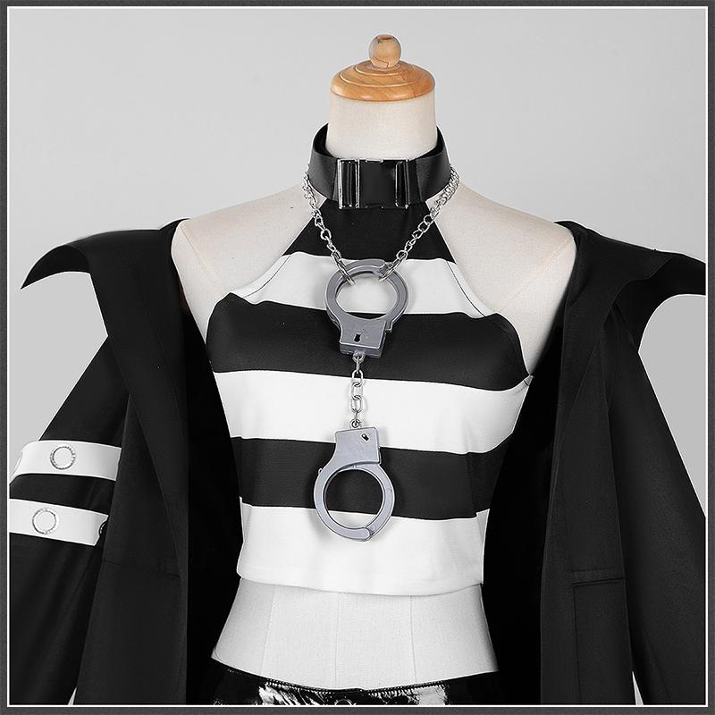 Nijisanji YouTuber Vtuber Prisoner Number 417 Shiina Yuika Cosplay Costume 囚人番号 417 Cellmate Imprisoned with Cellmate Outfit Custom Made Cosonsen